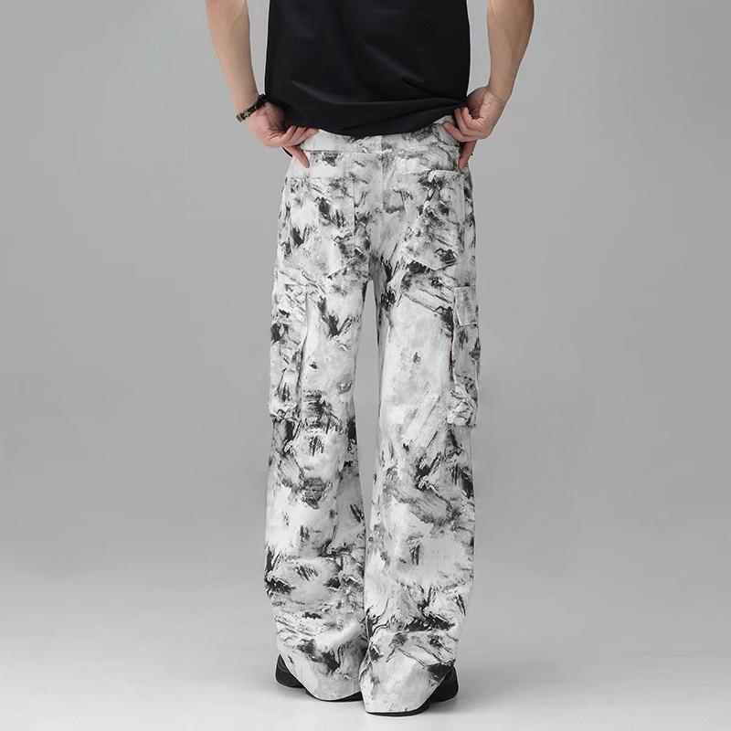 CELANA CARGO PRIA PANJANG BAGGY WIDE LEG KULOT CELANA KARGO COWOK DEWASA PANTS KOREAN STYLE PRODUK T