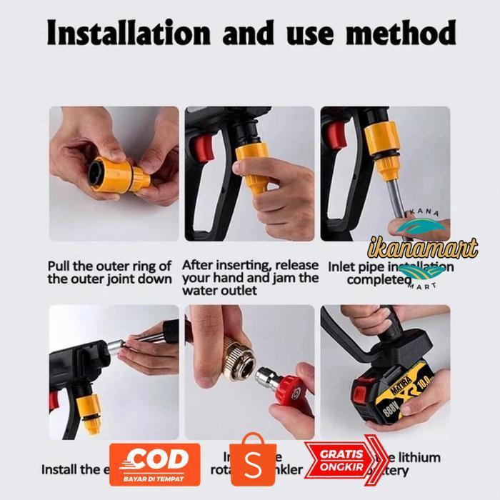 Big Sale MATIRA 680W Jet Cleaner 888V /688V Alat Cuci Motor Mobil Mesin Cuci Mobil Ac Mobil Mesin St