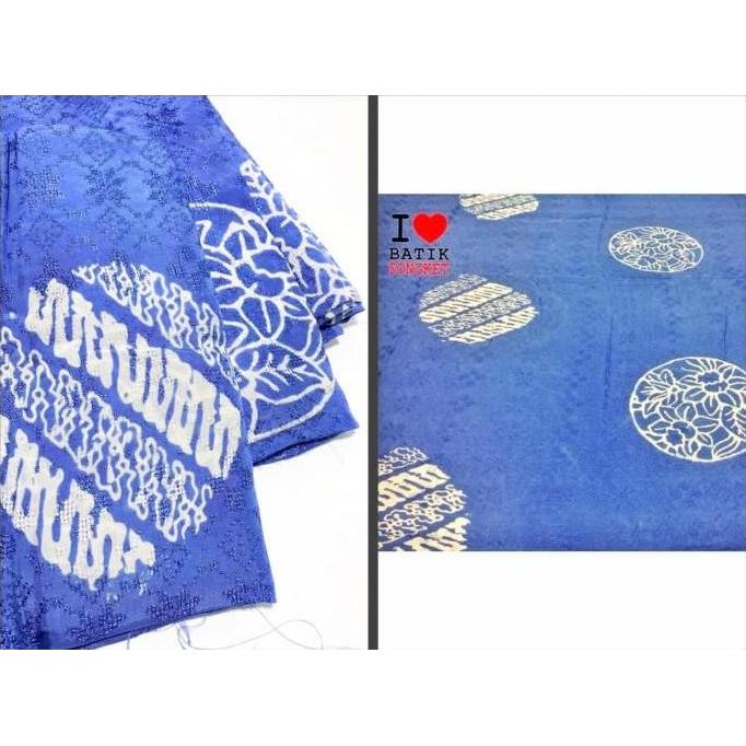 viscos piring selampad motif 5 viskos viscose bahan kain batik biru murah