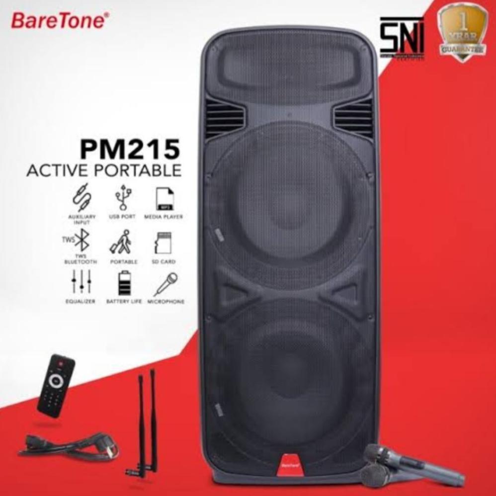 SPEAKER PORTABLE BARETONE PM215 ORIGINAL BARETONE