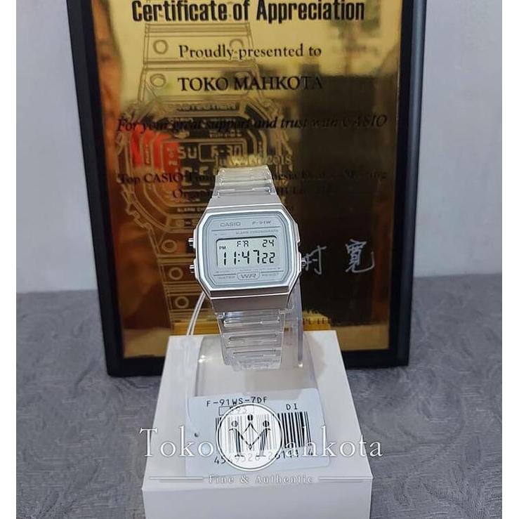 Ready Casio Digital Original F-91WS-7DF / F91WS-7