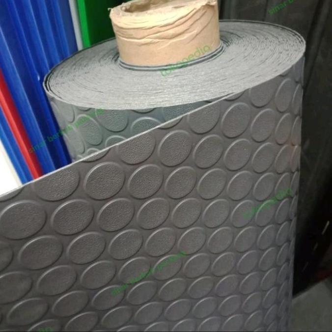 Karpet Karet meteran dengan motif koin, tebal 4mm