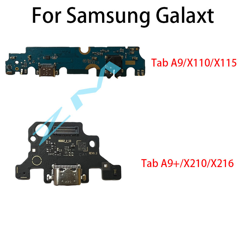 Untuk Samsung Galaxy Tab A9 plus SM-X210 X216 A9 X110 X115 Papan Port Pengisian Tablet PC Kabel Flek