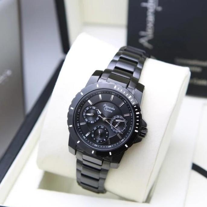 Ready ALEXANDRE CHRISTIE AC6141 BF AC 6141 FULL BLACK LADY ORIGINAL