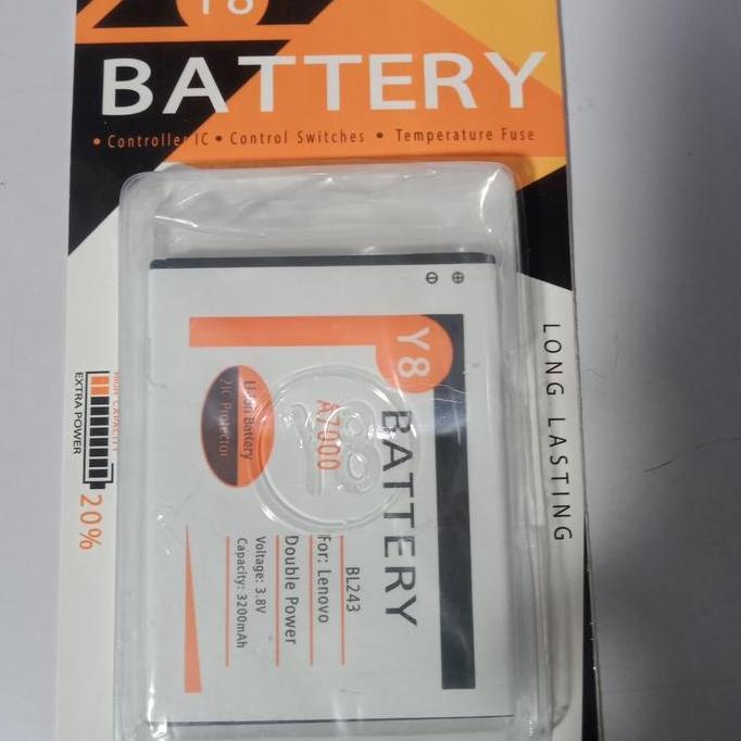 HARGA DISC - baterai / battery BL 243 Lenovo A7000 / A7000+ / A7700 double power