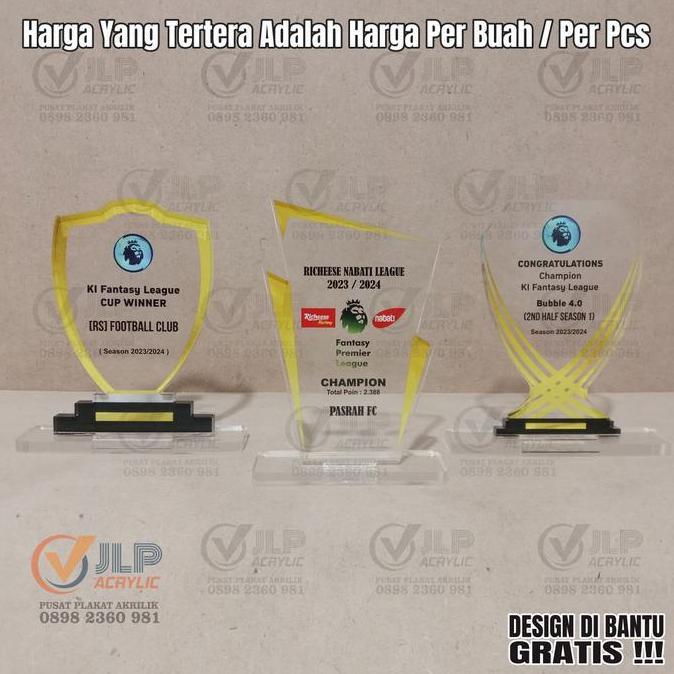New Piala FPL, Tropi FPL, Tropy FPL, Trophy FPL, Plakat FPL, Vandel FPL, Penghargaan FPL, Pialatropi