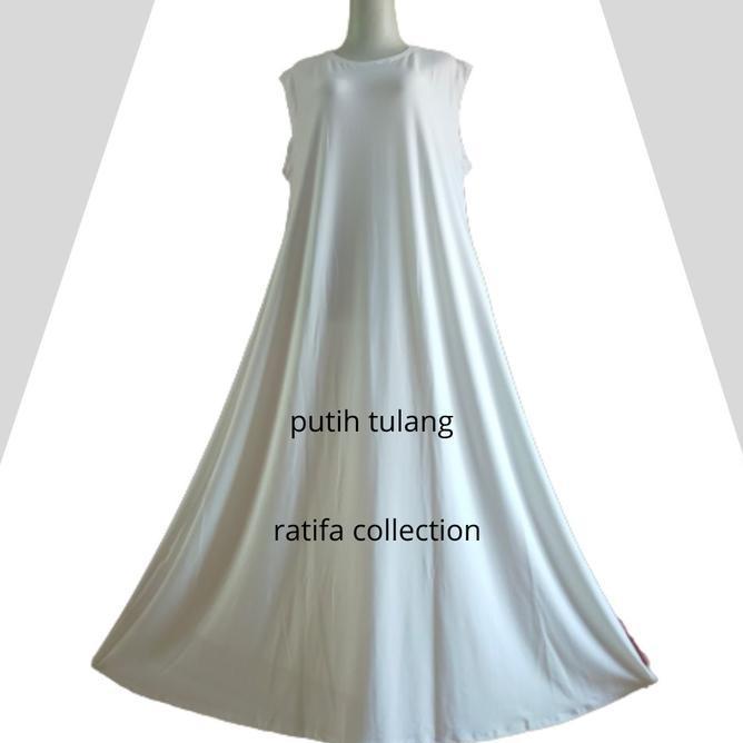 Gamis Yukensi Jumbo Xxl Ld 110 Pj 140 Cmtanpa Lengan  Matt Jersey Premium Mewah Katun Muslim Wanita 