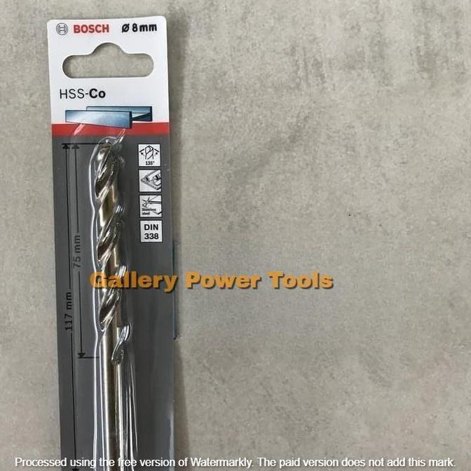 Mata Bor Besi 8mm BOSCH Original - Available