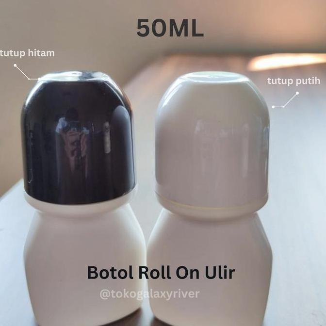 Botol Roll On Kosong Ulir 50ml | Tersedia dalam 2 Warna