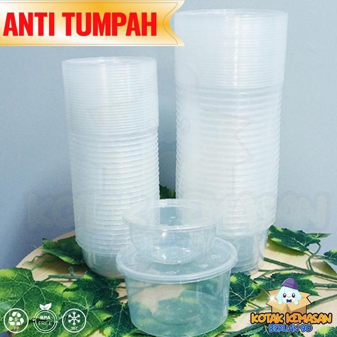 Mangkok Plastik 400 ml Mangkok Plastik Bulat Cup Puding Thinwall