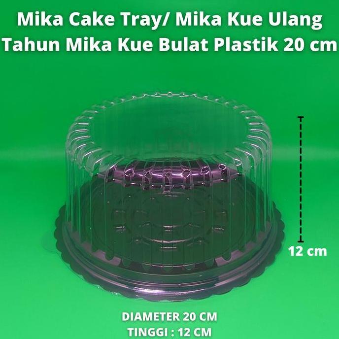 Mika Cake Tray/ Mika Kue Ulang Tahun Mika Tumpeng/ Mika Bulat 20 cm