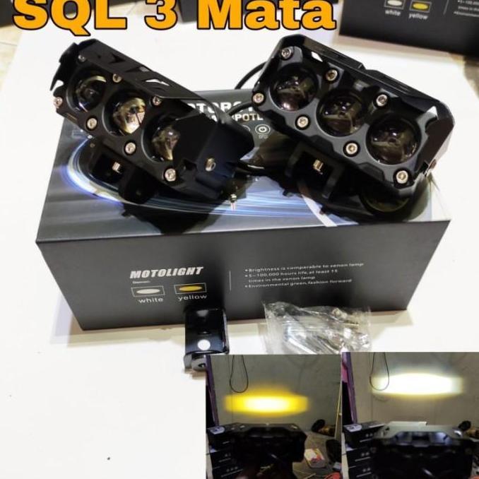 SHINAGAWA | lampu tembak sql 3 mata 2warna laser sepasang grade A