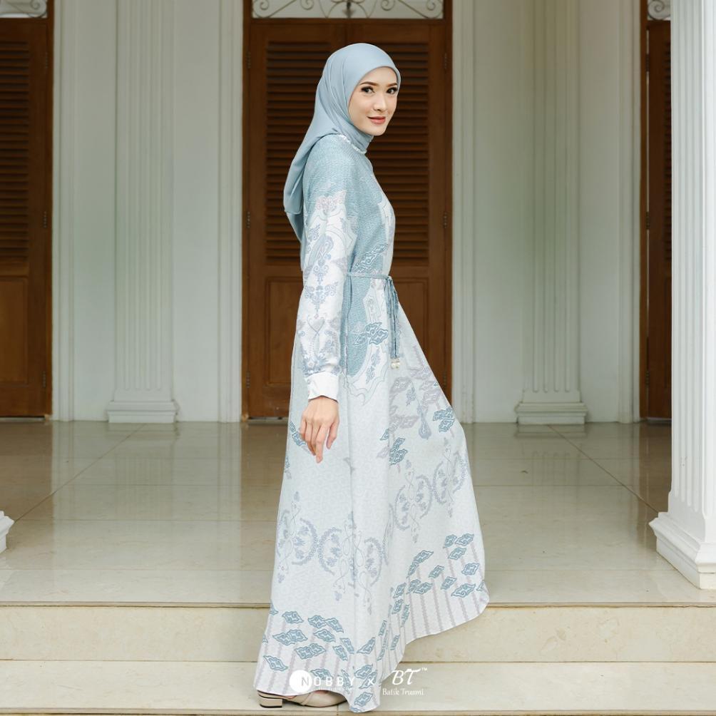 Nobby Byantara Dress Gamis Lengan Panjang Wanita Bahan Tencel