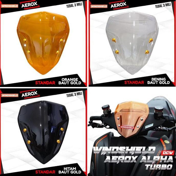 Promo VISOR STANDAR AEROX OLD AEROX NEW AEROX ALPHA PLUS BAUT VISOR CNC/VISOR AEROX PLUS BAUT COD