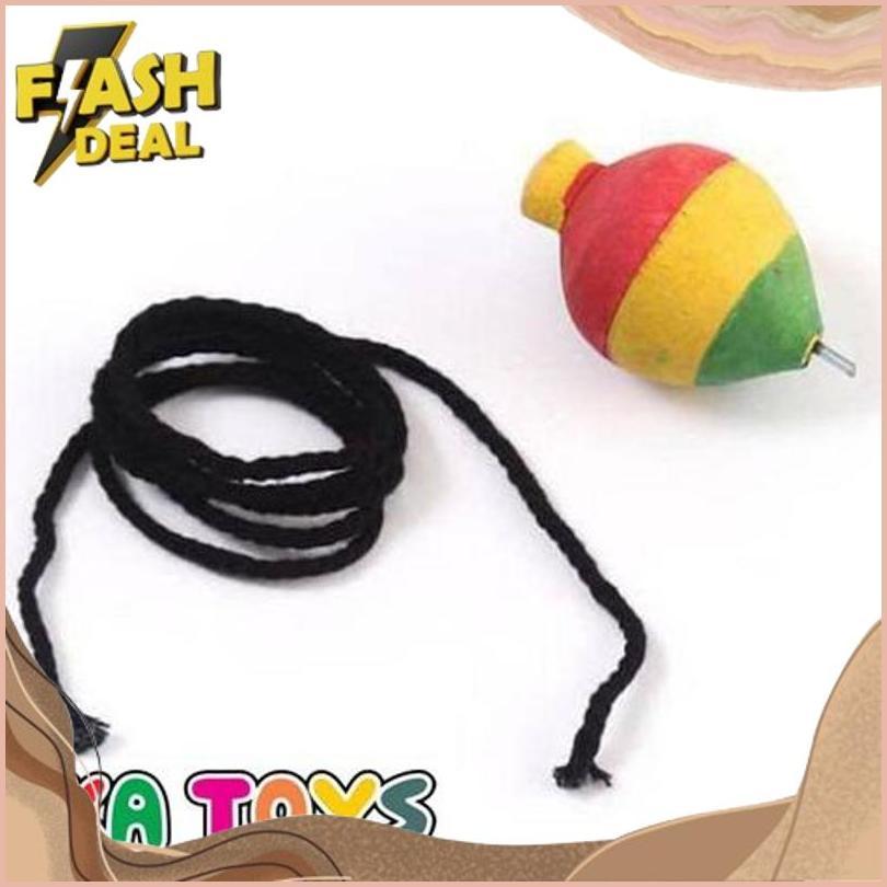 Siap Dikirim Gangsing/Panggal/Gansing/Kayu/Tradisional/Mainan Anak Jadul Era90An