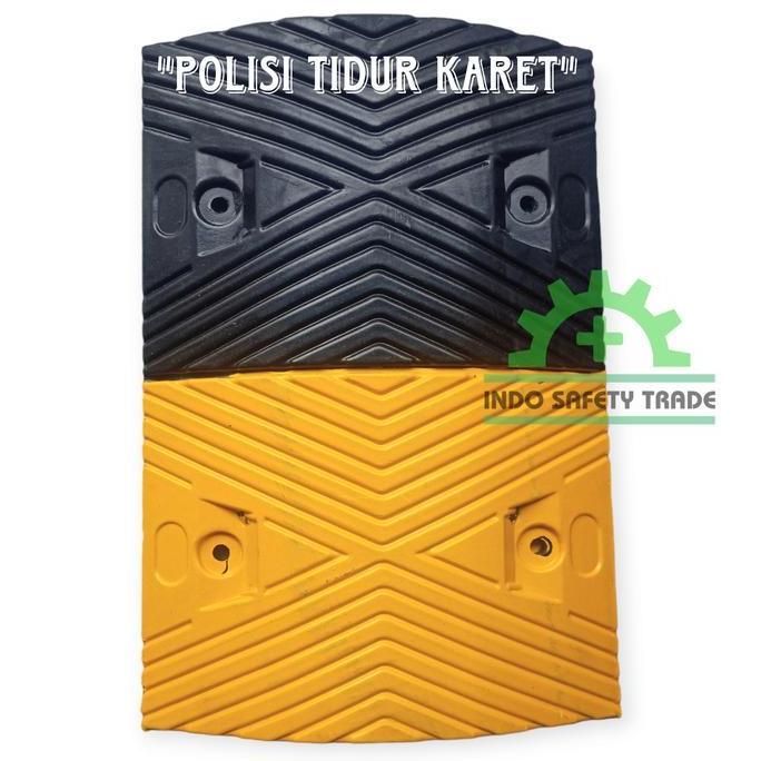 Rubber Speedhump 50cm Polisi Tidur Karet Solid Kuat Tinggi 5cm