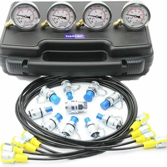 Excavator Hydraulic Pressure Gauge Bentlix Hidraulic Tester Hidrolik