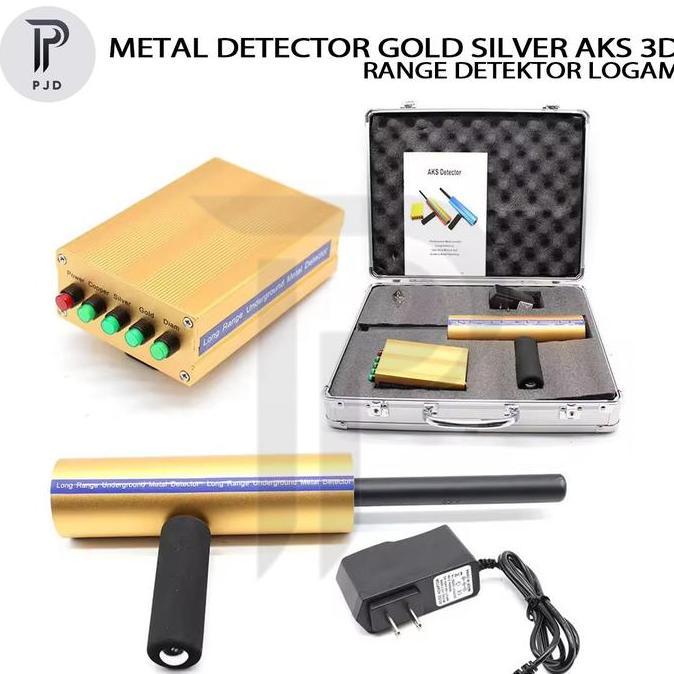 Metal Detector Emas Diamond Silver Gold AKS 3D Range Detektor Logam
