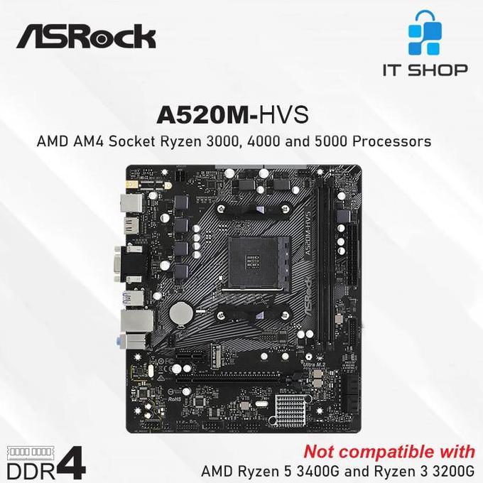 Motherboard Asrock A520M-HVS