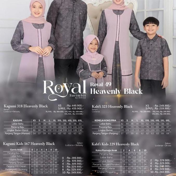 Sarimbit Royal 49 Heavenly Black By Ethica