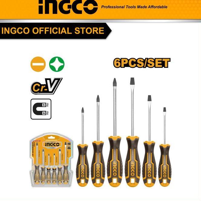 Ingco Cg Obeng Gg.Karet Set 6 Pcshksd0628Cg