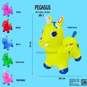 Mainan Animal Jumping Karet Pegasus Sound & Light