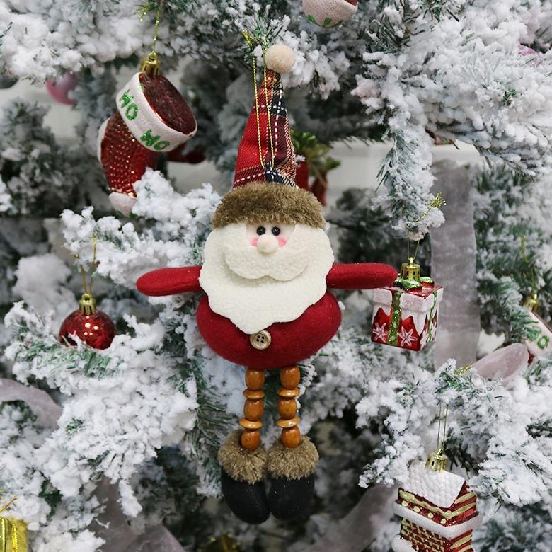 Hemat Ntl22 Aksesoris Pohon Natal Boneka Santa Rusa Manusia Salju Beruang Kaki Bisa Di Regangkan Aks
