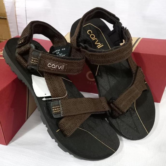sandal gunung pria Carvil universe original sendal tali belakang