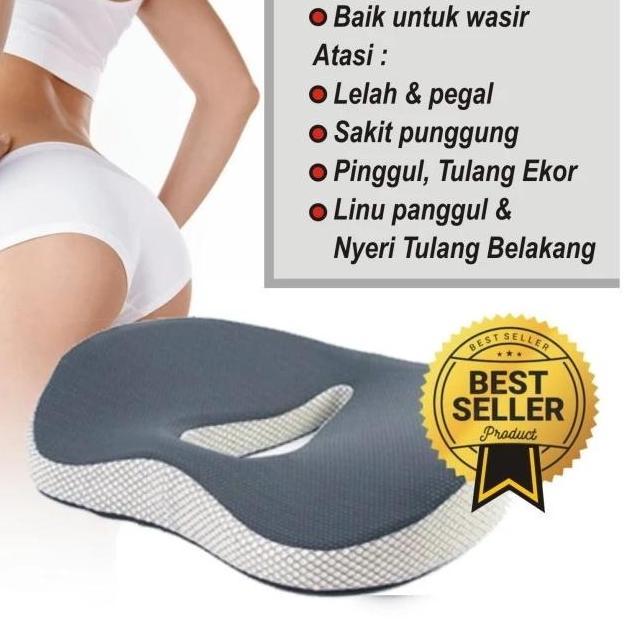 Wateiahome Bantal Duduk Kursi Memory Foam Seat Cushion
