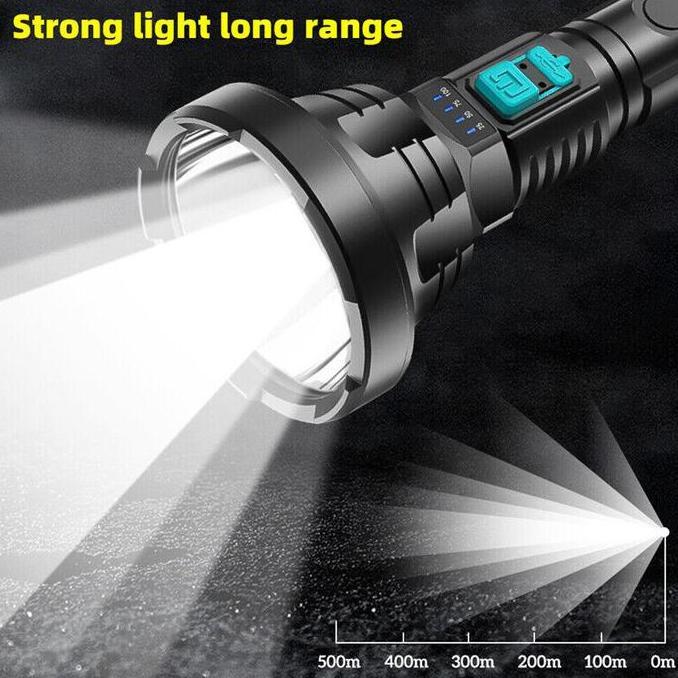 Lampu Senter Sorot Led  Rechargeable Cas USB Senter Cree Led Super Terang