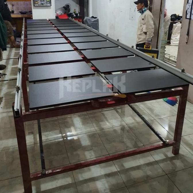 Premium Meja rel tarik knok siku Promo