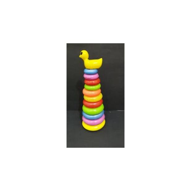 Be09 Mainan Anak Ring Donat Jumbo 12 Susun / Baby Stacking Donut Duck. Be09