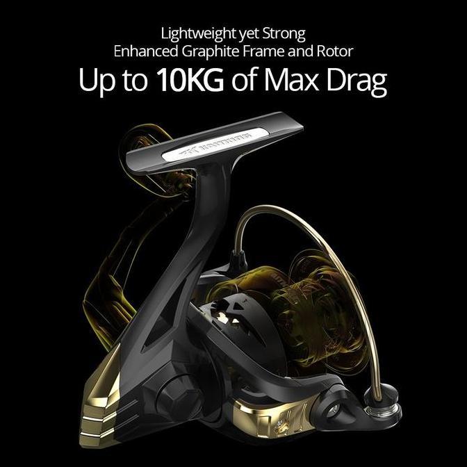 Fishing Reel HE Series HE 1000 - 7000 Fishing Reel Pancing Kuat 10Kg Tarikan Reel Pancing Logam Kuat