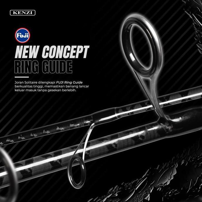 JORAN KENZI SOLITAIRE 702 Spinning 210cm Casting Rod X-Wrap Solid Carbon Fuji Guides 4-12lbs 6-15lbs