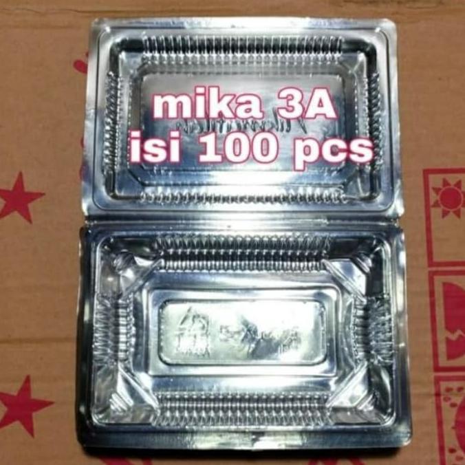 plastik mika 3A(isi 100 pcs)plastik mika/mika kue/plastik kue