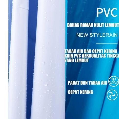 ZACRO Jas Hujan Motor Motif Jas Hujan Wanita Ponco Super Tebal 2 orang