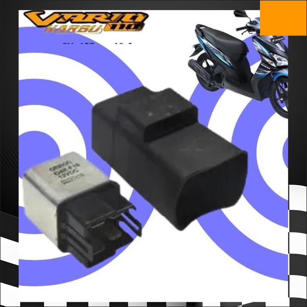 Paket Set Tombol Saklar On Off + Stater Vario 110 Cw / Vario Karbu Plus Bendik Stater Relay Vario