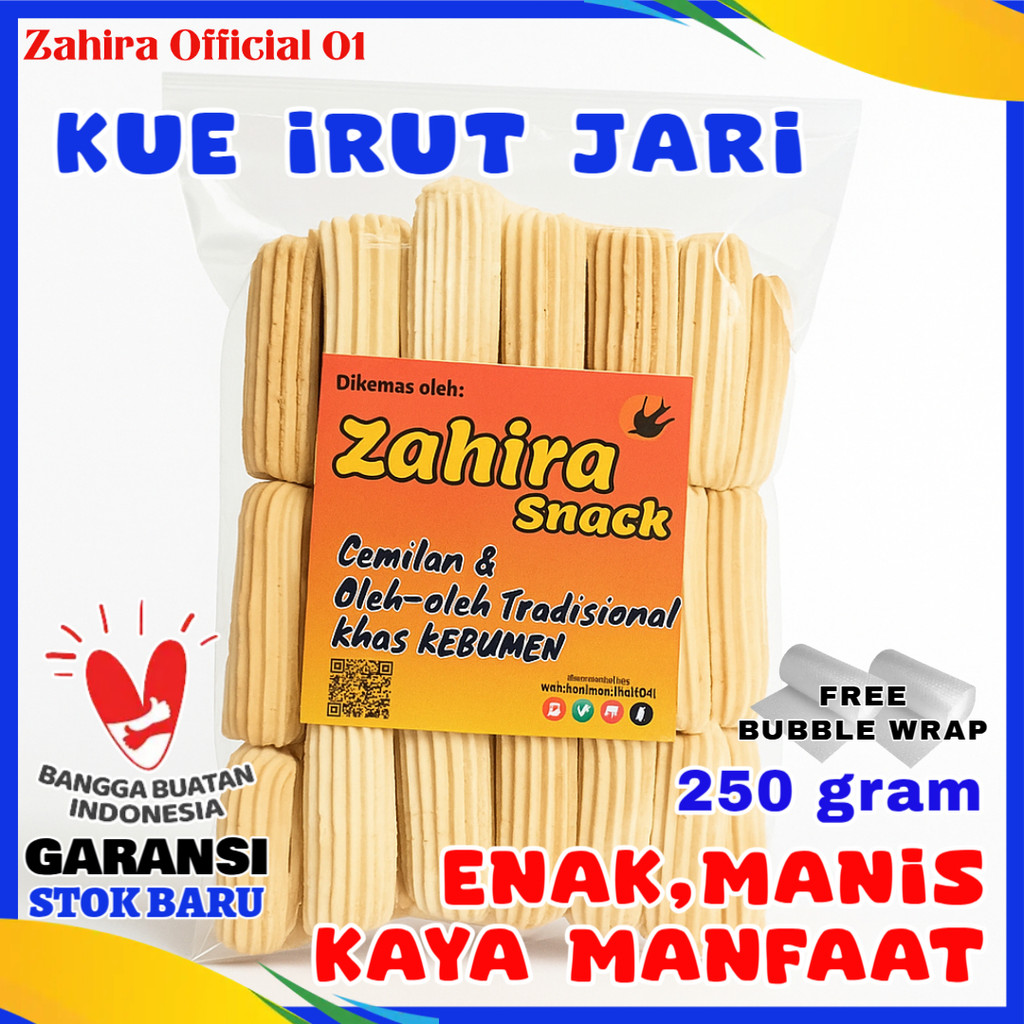 Kue Irut Jari Untuk Asam Lambung dan Maag (KUE GARUT / KUE ANGKRIK /KUE IRUT) 250gram
