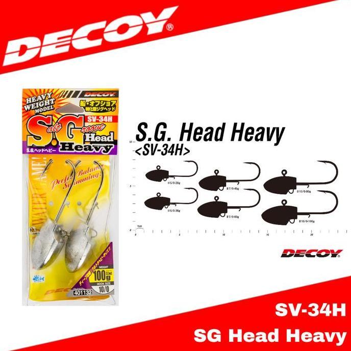 Decoy SV-34H Jig Head SG Head Heavy