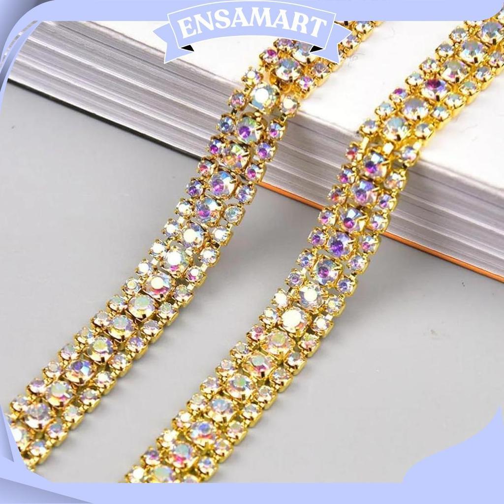 Drill Chain Diamond 1 Yard 91Cm / Diamond Chain String Per Yard / Diamond String Diamond Cangkang Ma