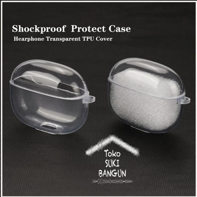 Case Baseus Bowie WM05 Silicone CLEAR Transparent TWS Casing Cover murah