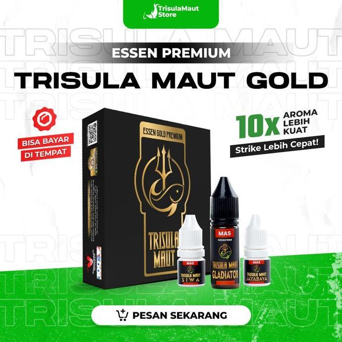 ESSEN TRISULA MAUT GOLD | MANCING ESSEN UNTUK IKAN MAS LELE PATIN BANDENG BAWAL LAUT NILA Pancing Um