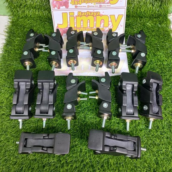 Pinhood Katana Kunci Kap Mesin Jimny Variasi Pin Hood Set Fiber Ready