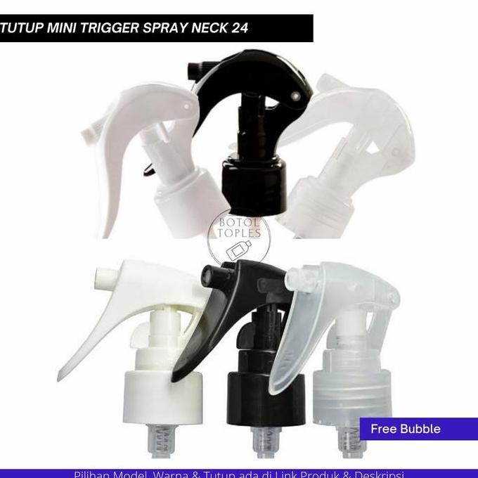 tutup trigger spray 24 mini botol 100ml - 500ml (HARGA GROSIR)