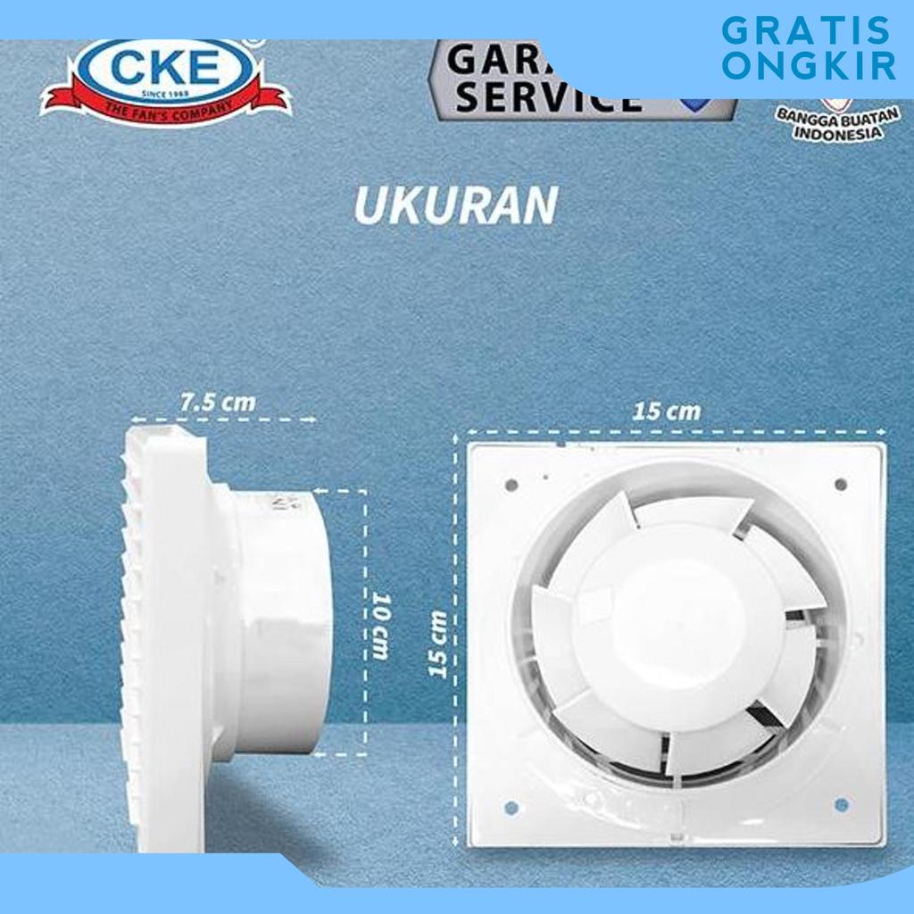 Exhaust Fan Mini Penghisap Udara 4 Inch Kipas Hexos Dinding Tembok