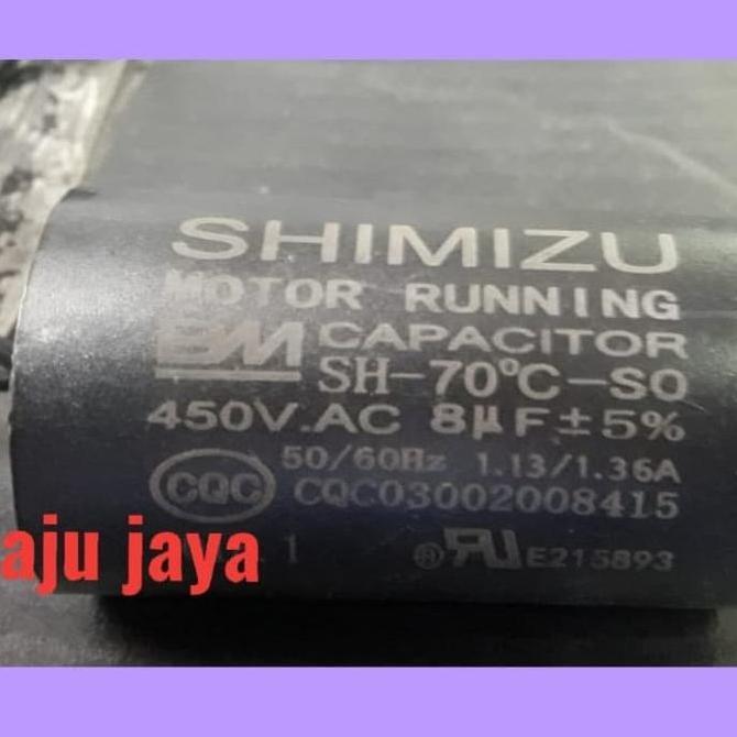 Kapasitor Pompa Air Shimizu Ps 135 E 121 116 Sumur Dangkal 130 126 Asli