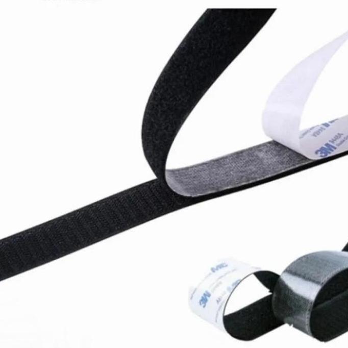 TOKO_KARANGJAYA - PEREKAT STRAP DOUBLE TAPE HOOK & LOOP 2,5CM 3CM 5CM 10CM