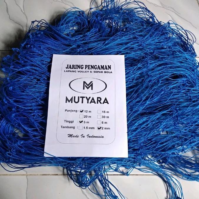 (5X12M) 2MM JARING PENGHALANG LAPANG VOLI SEPAK BOLA ORIGINAL DAN TERPERCAYA