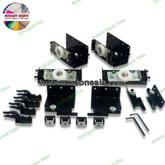 TERBARU - HUBEN YIMING - RODA (3 Pintu) Lemari Sliding Gantung Baju Pakaian