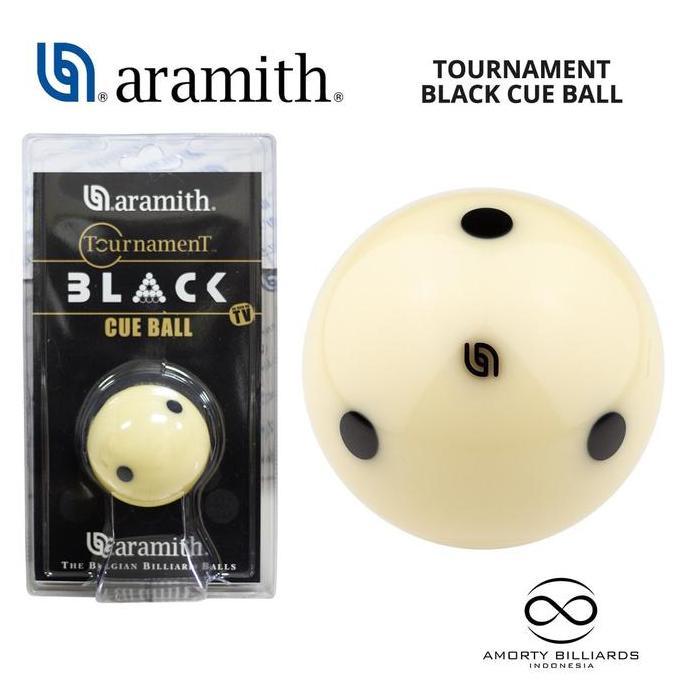 Aramith Tournament Black Cue Ball / Bola Billiard NS
